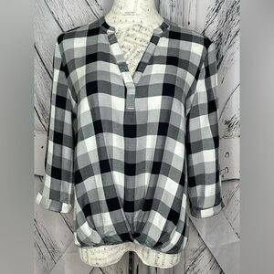 Como Vintage Checked High Low Top M